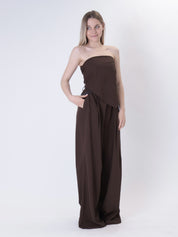 Top Mery fazzoletto moro