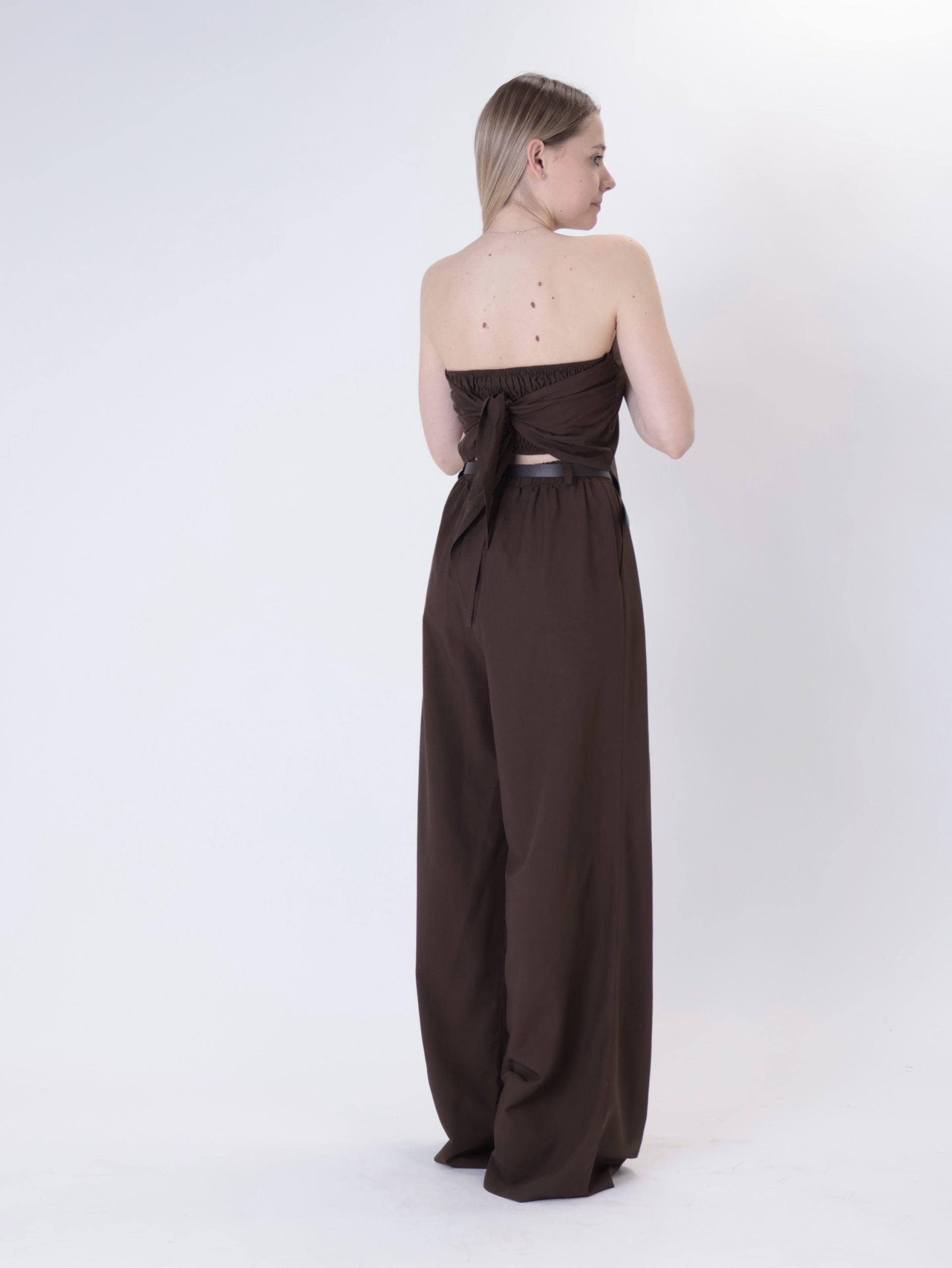 Top Mery fazzoletto moro