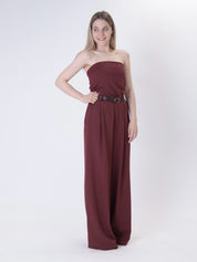 Top Mery fazzoletto bordeaux