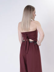 Top Mery fazzoletto bordeaux