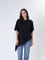 T-shirt lunga assimmerica nero