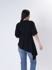 T-shirt lunga assimmerica nero