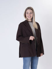 Light chocolate oversized jacket