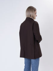 Light chocolate oversized jacket