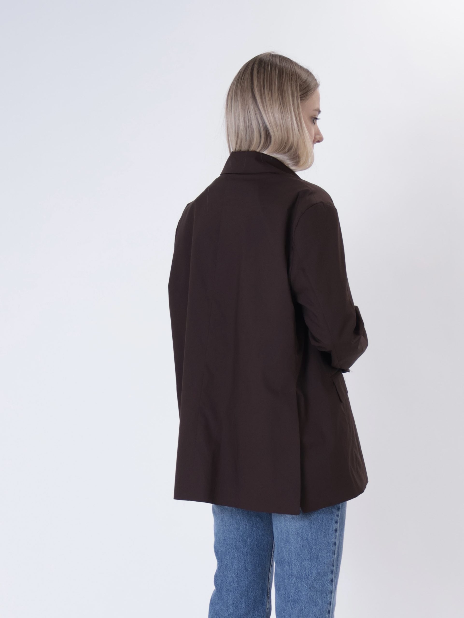 Light chocolate oversized jacket