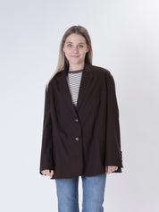 Light chocolate oversized jacket