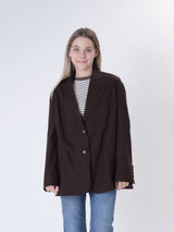 Light chocolate oversized jacket
