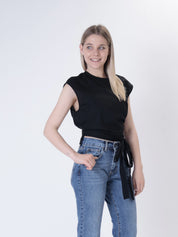 Black lace top