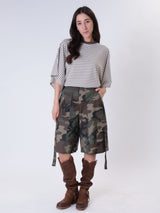 Camo cargo shorts