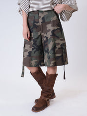 Camo cargo shorts