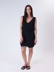Black short sarong skirt bestseller
