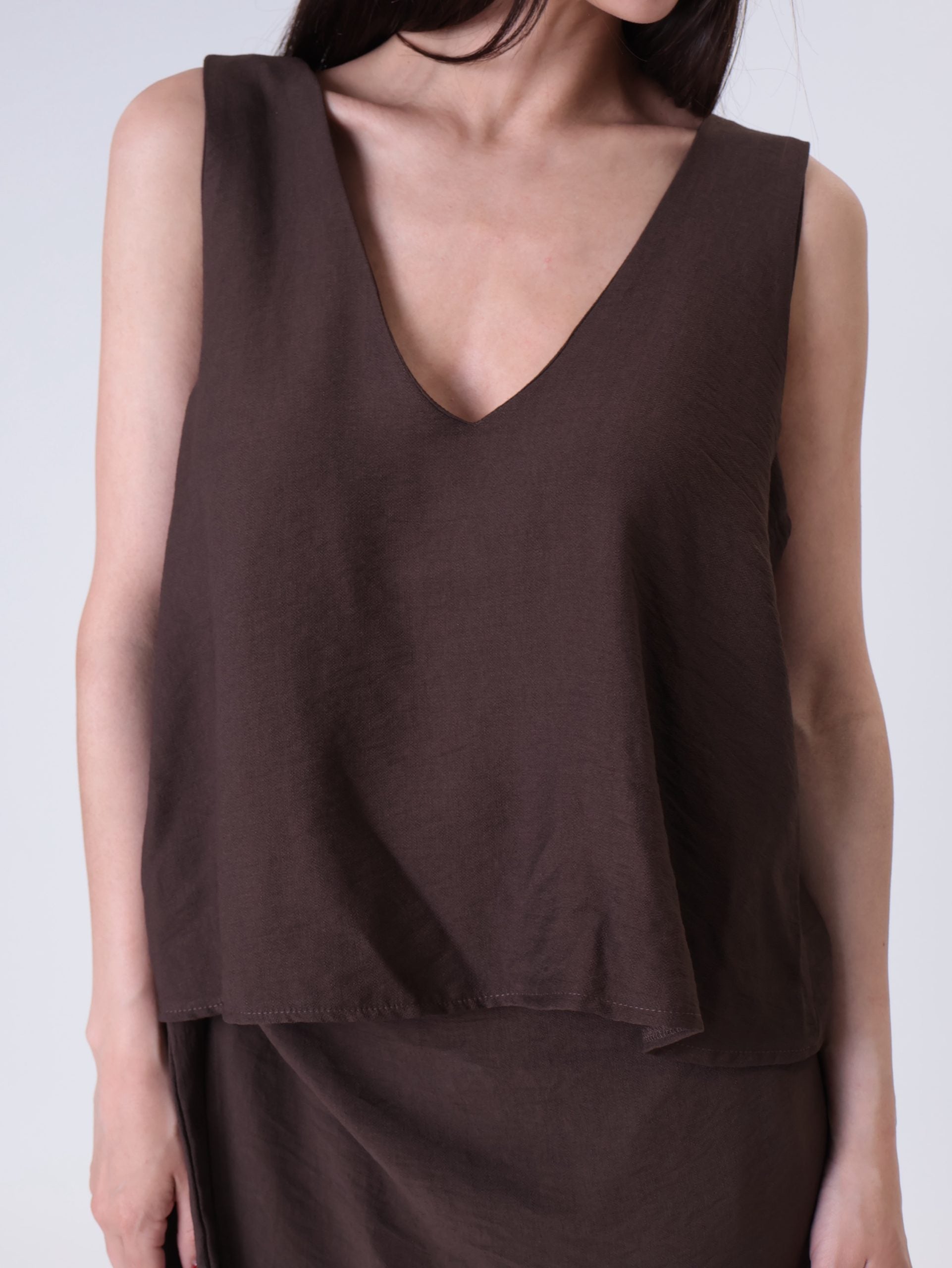 Top best-selling V-neck mocha