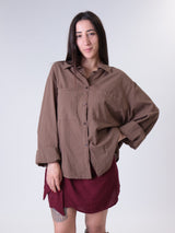 Dark brown muslin shirt