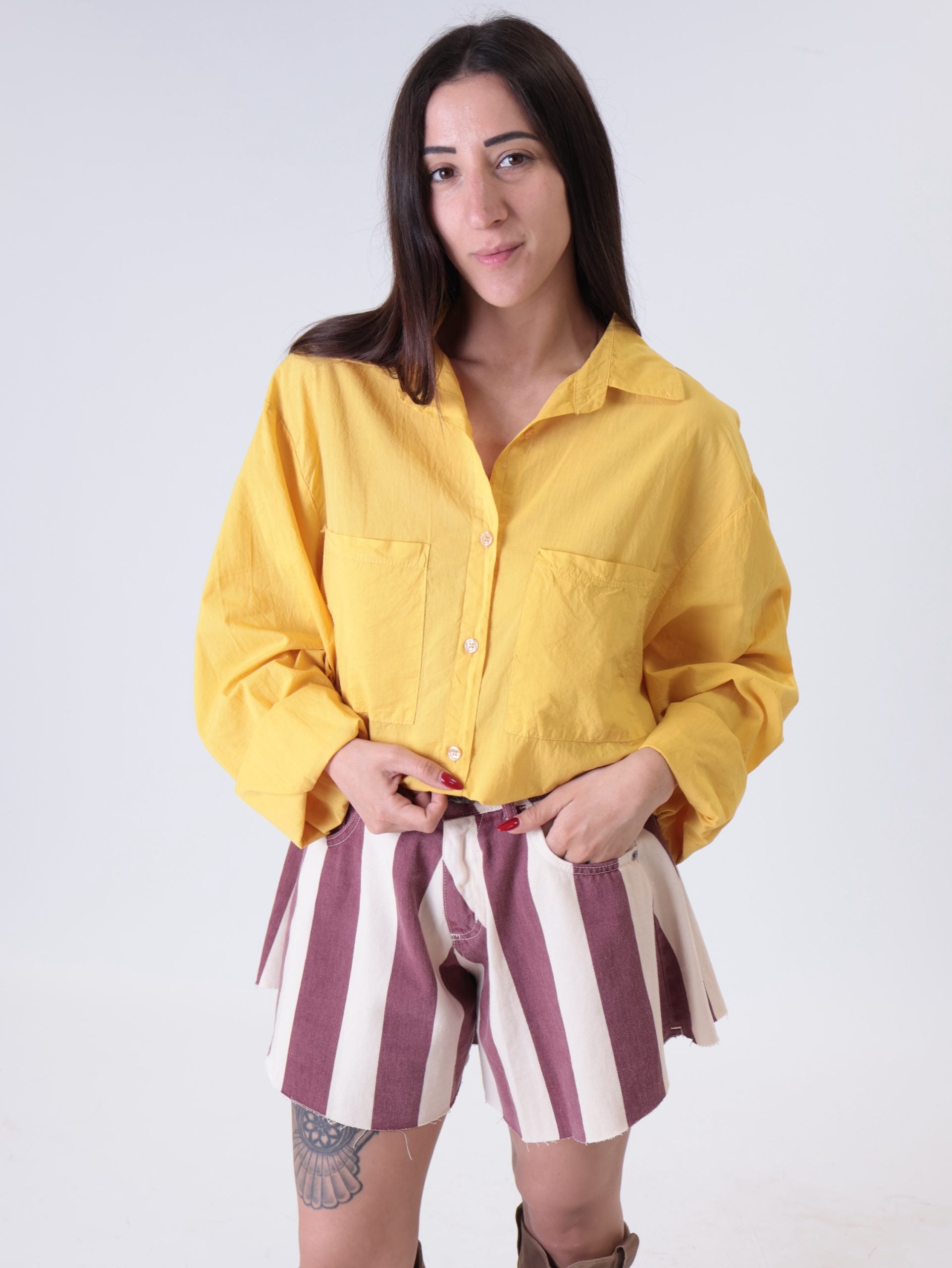 Yellow muslin shirt PREORDER 12/06