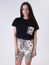 T-shirt taschino fantasia nera