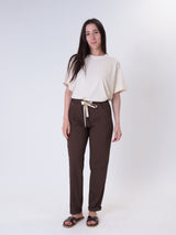 Pantalone coulisse leggero moro