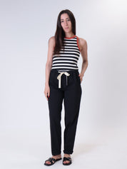 Pantalone coulisse leggero nero
