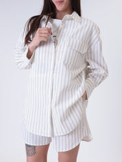 Camicia Anna riga bianca