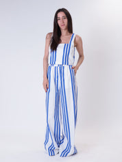 Pantalone Santorini righe bianco