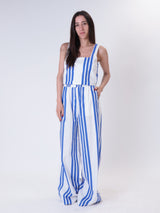 Pantalone Santorini righe bianco