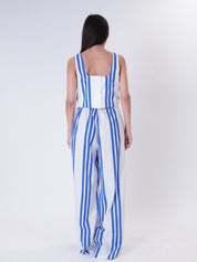 Pantalone Santorini righe bianco