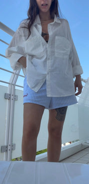 White muslin shirt PREORDER 12/06