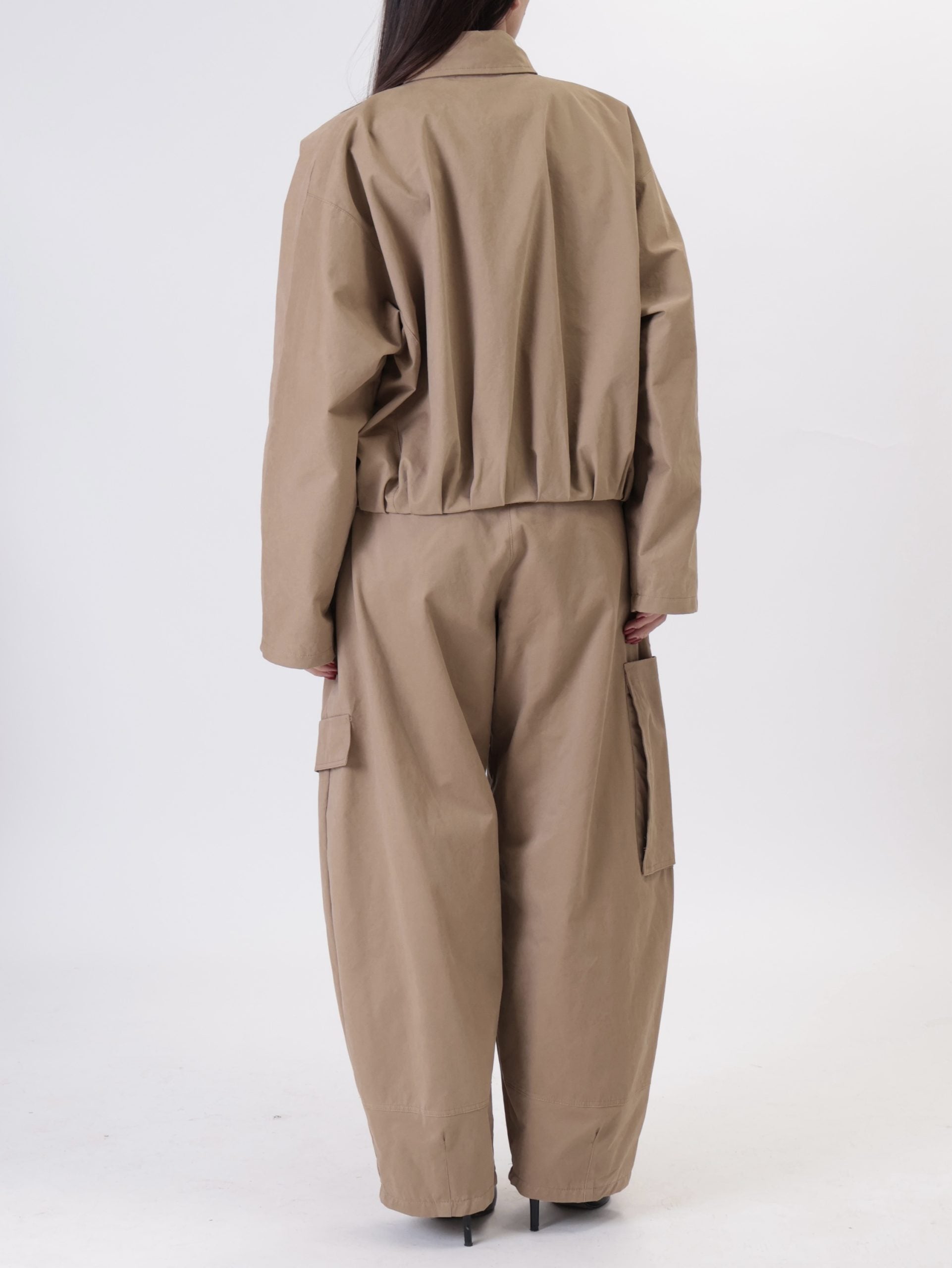 Bomber Luna zip cammello