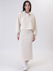 Lounguette Brooklyn cream slit