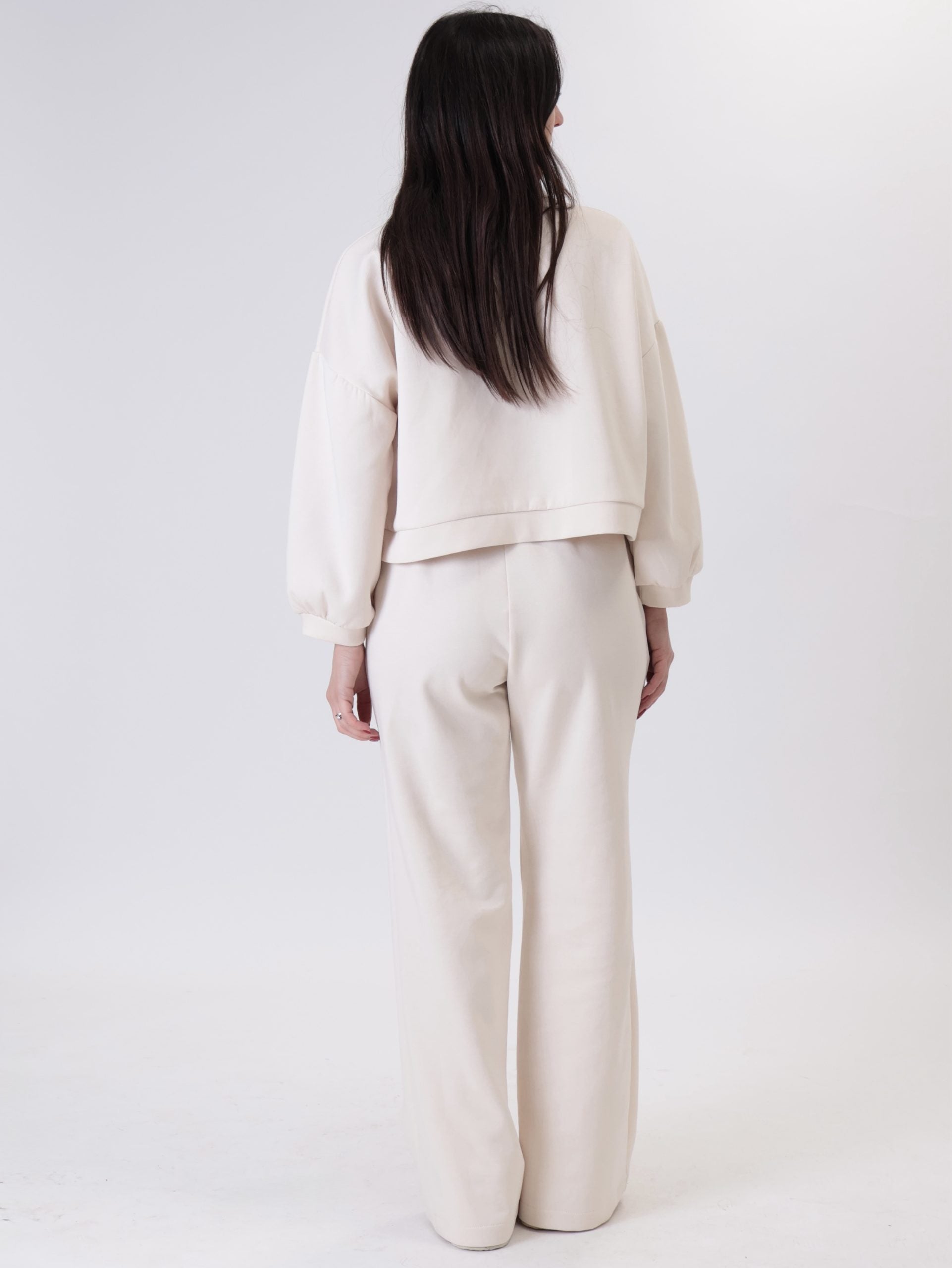Cream button-up Brooklyn polo