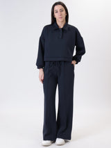 Blue button-down Brooklyn polo