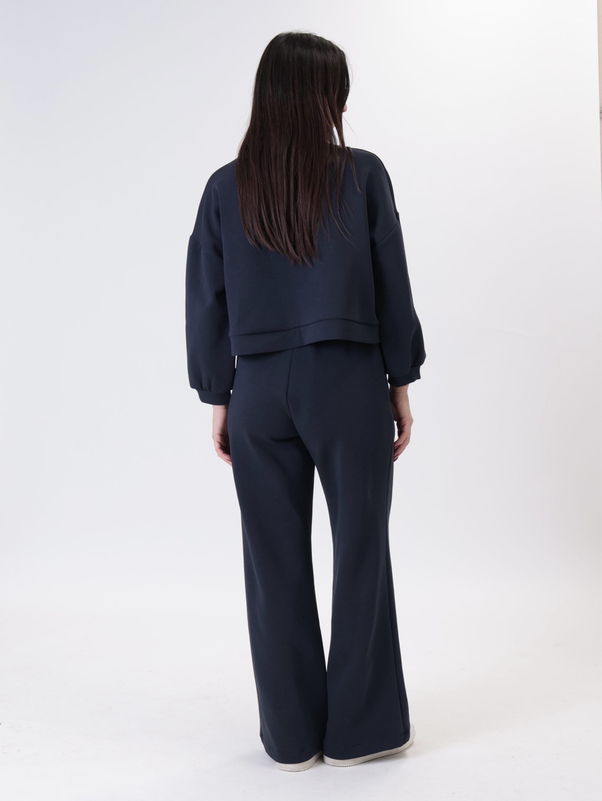 Brooklyn wide-leg trousers in blue