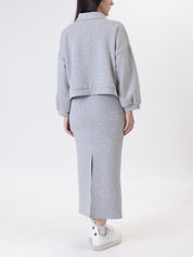 Lounguette Brooklyn front slit grey