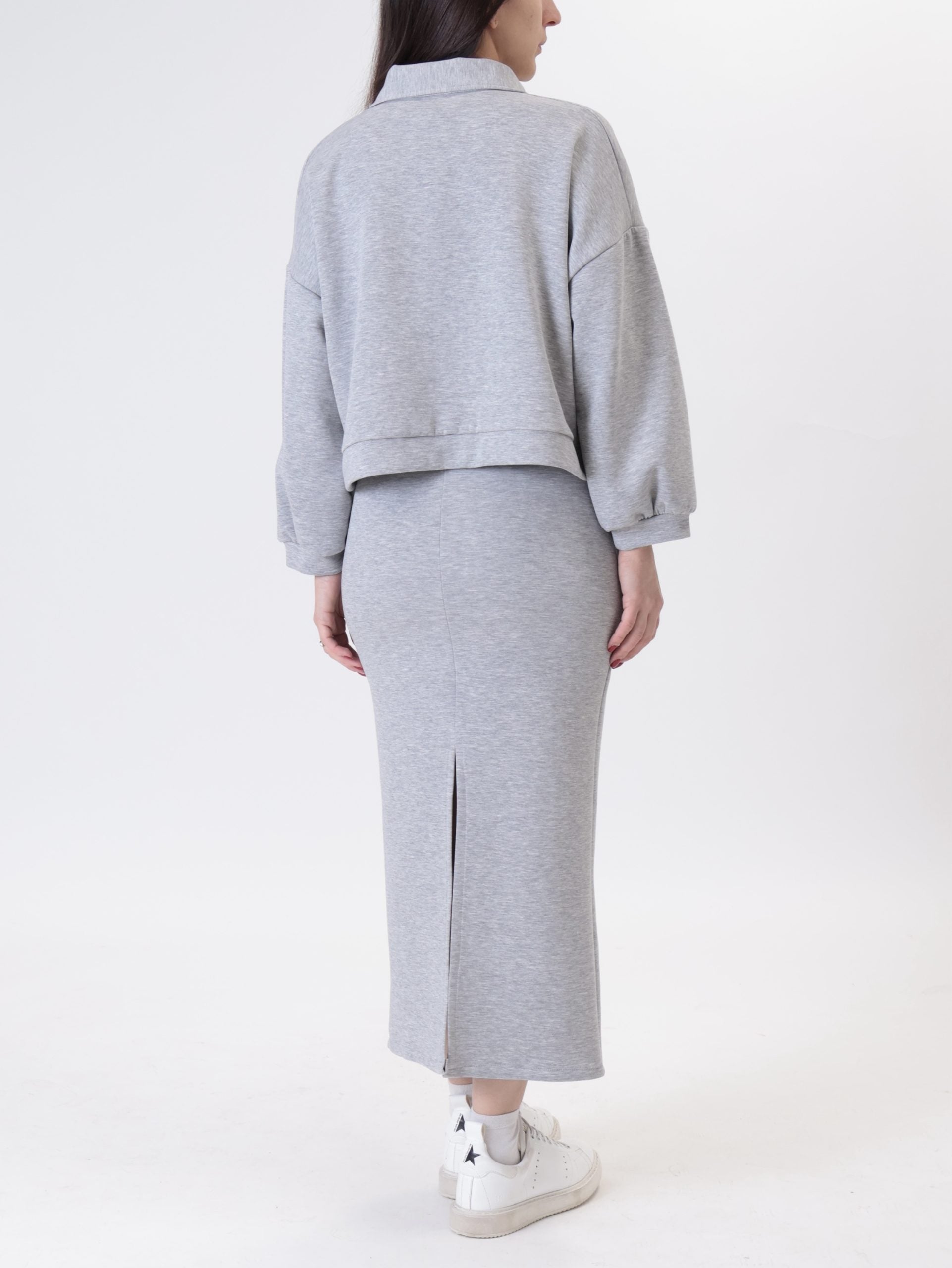 Lounguette Brooklyn front slit grey
