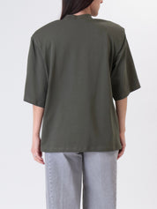 T-shirt spalla imbottita militare