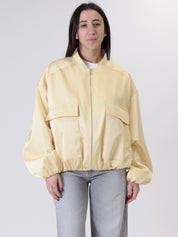 Bomber tasche satin giallo