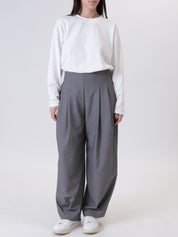 Pantalone pinces grigio