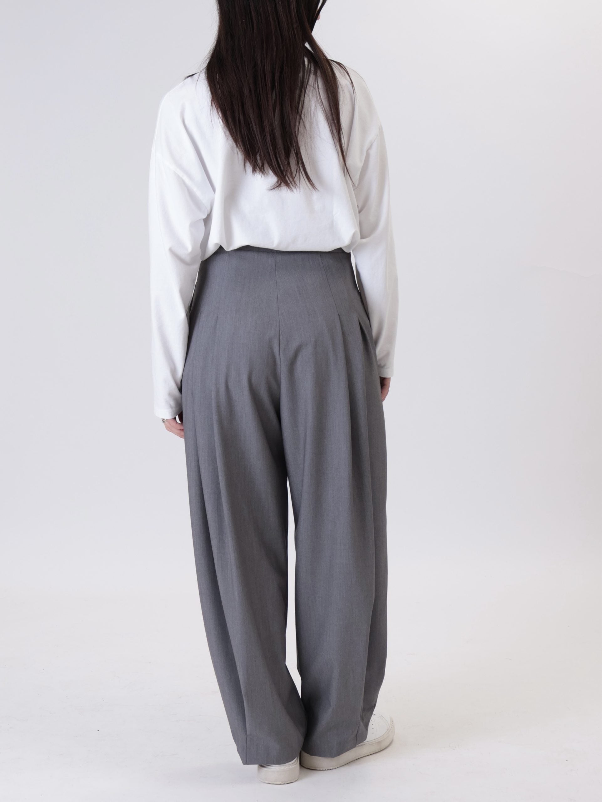 Pantalone pinces grigio