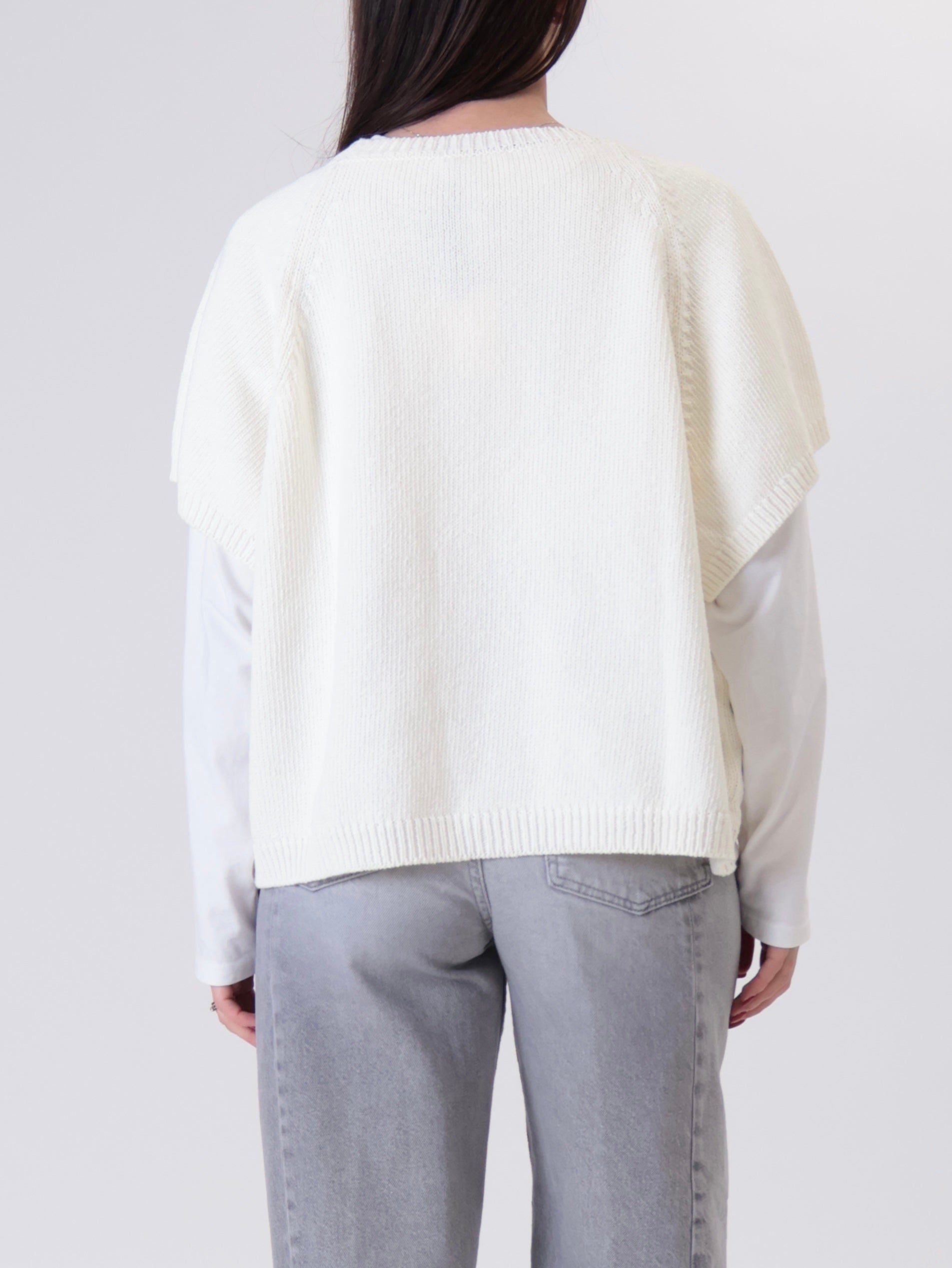 Gilet scatola panna