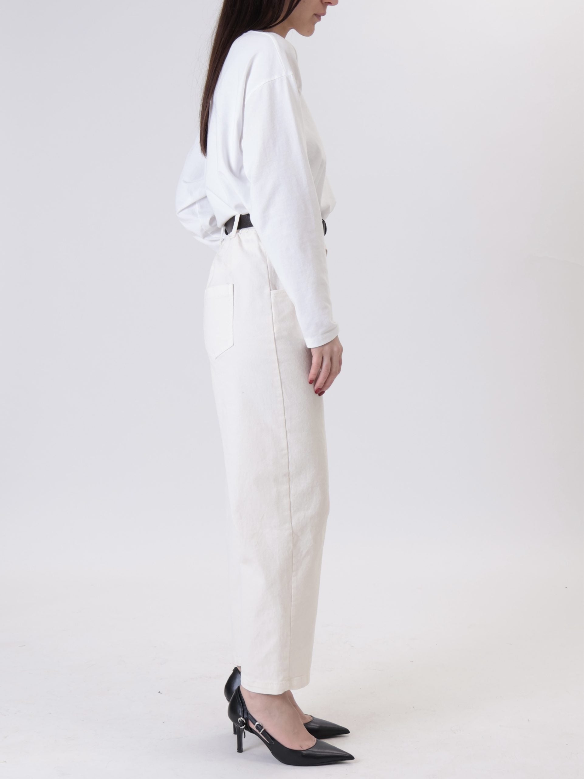 Pantalone cucitura burro
