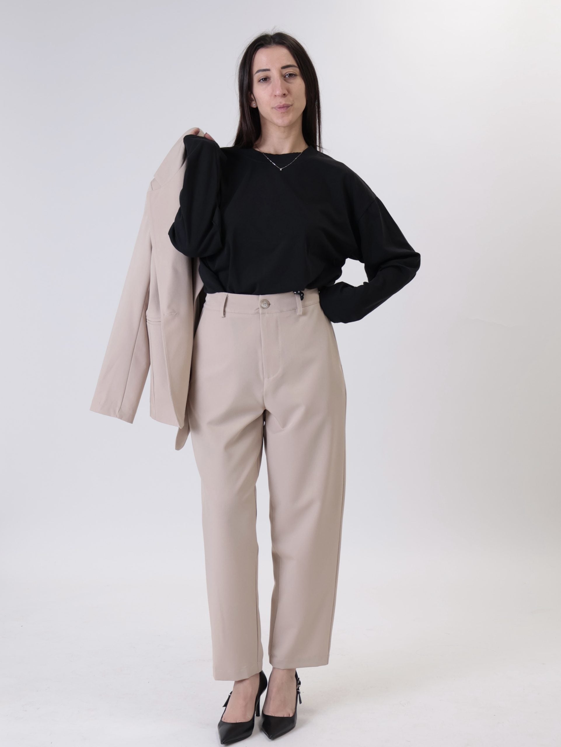 Completo giacca + pantalone sabbia
