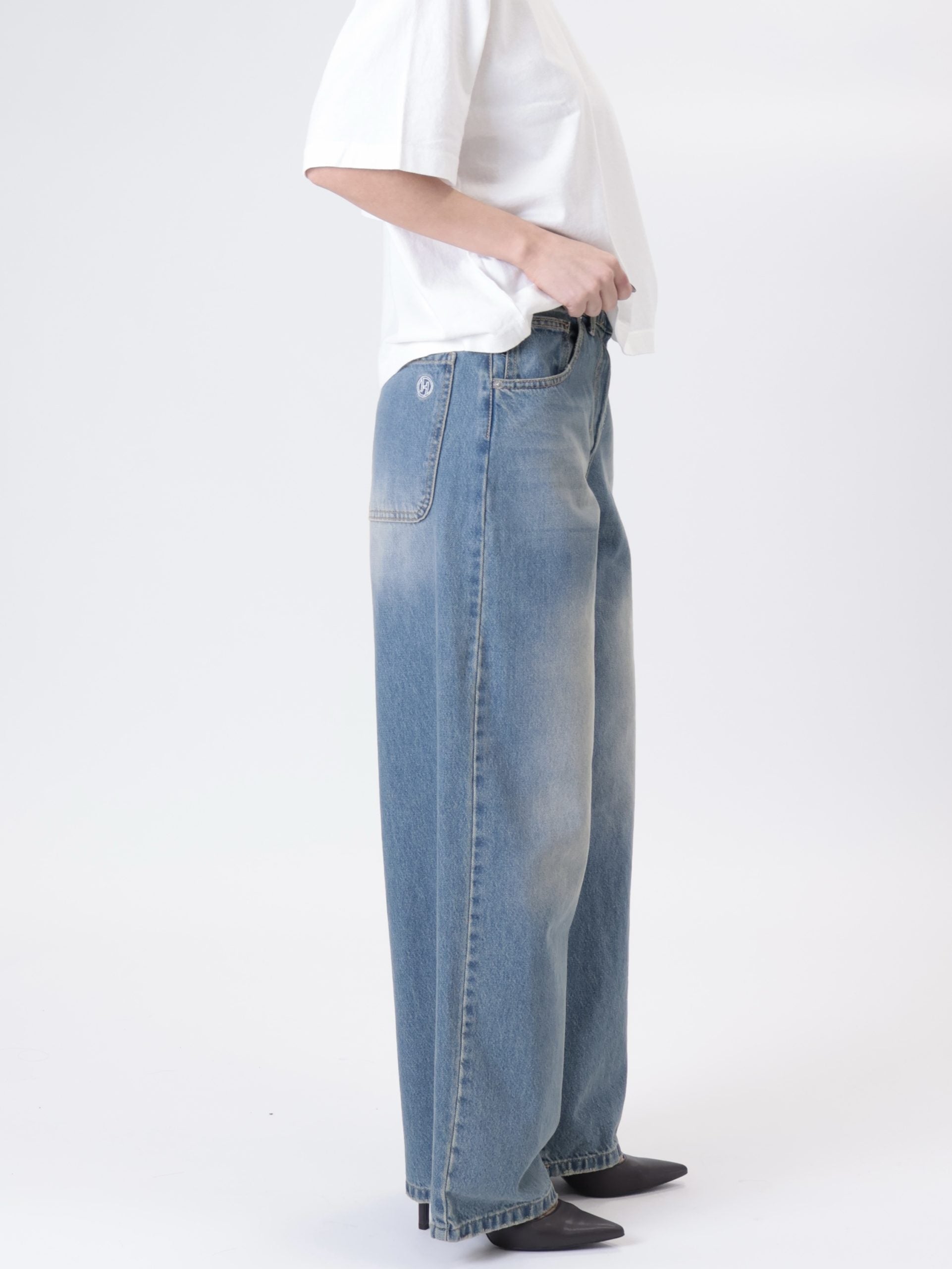 Beautiful blue denim wash jeans