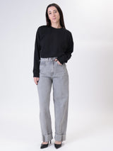 Washed-out grey Phoebe jeans