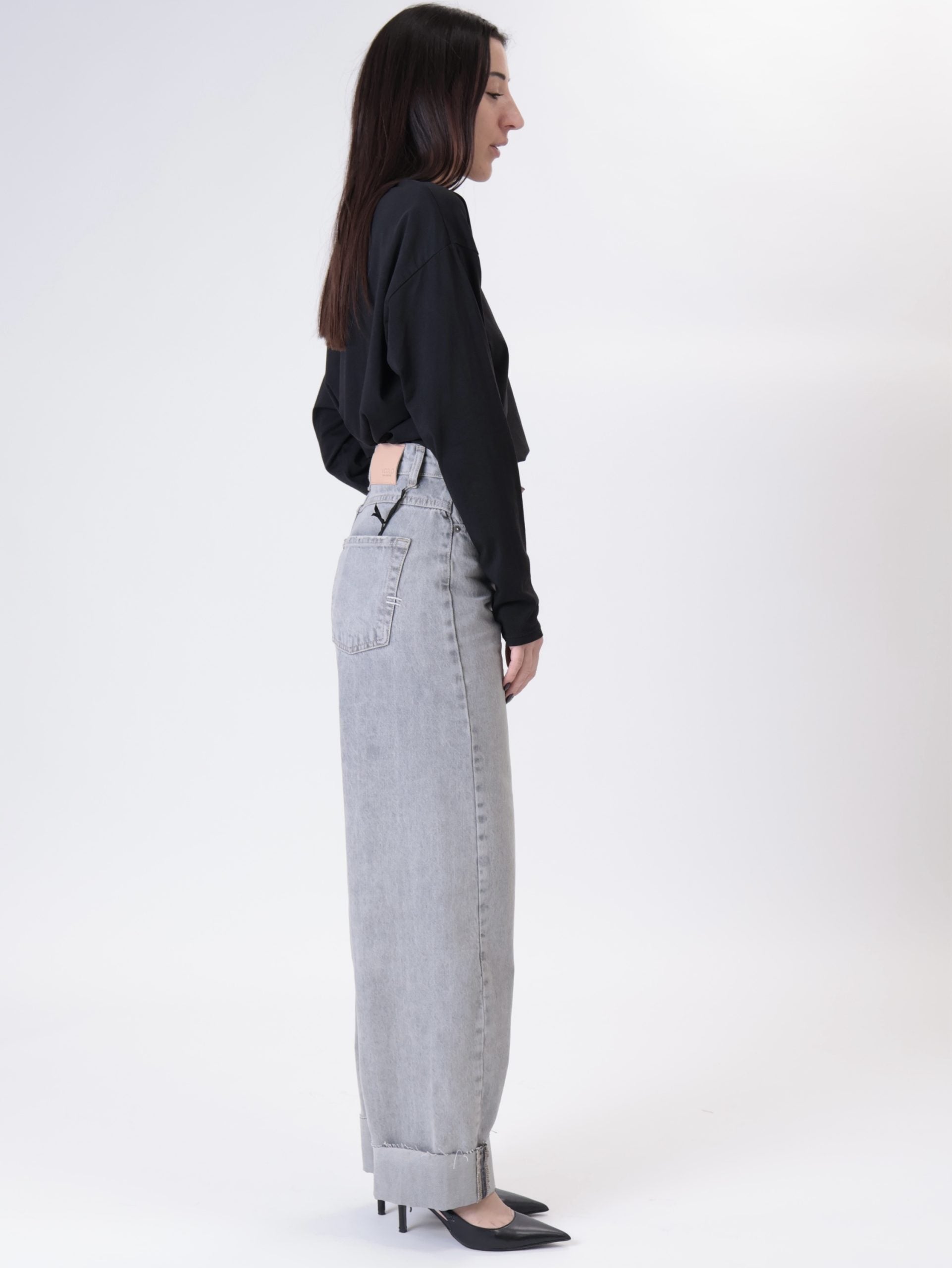 Washed-out grey Phoebe jeans