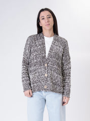 Bestselling dark brown/cream cardigan