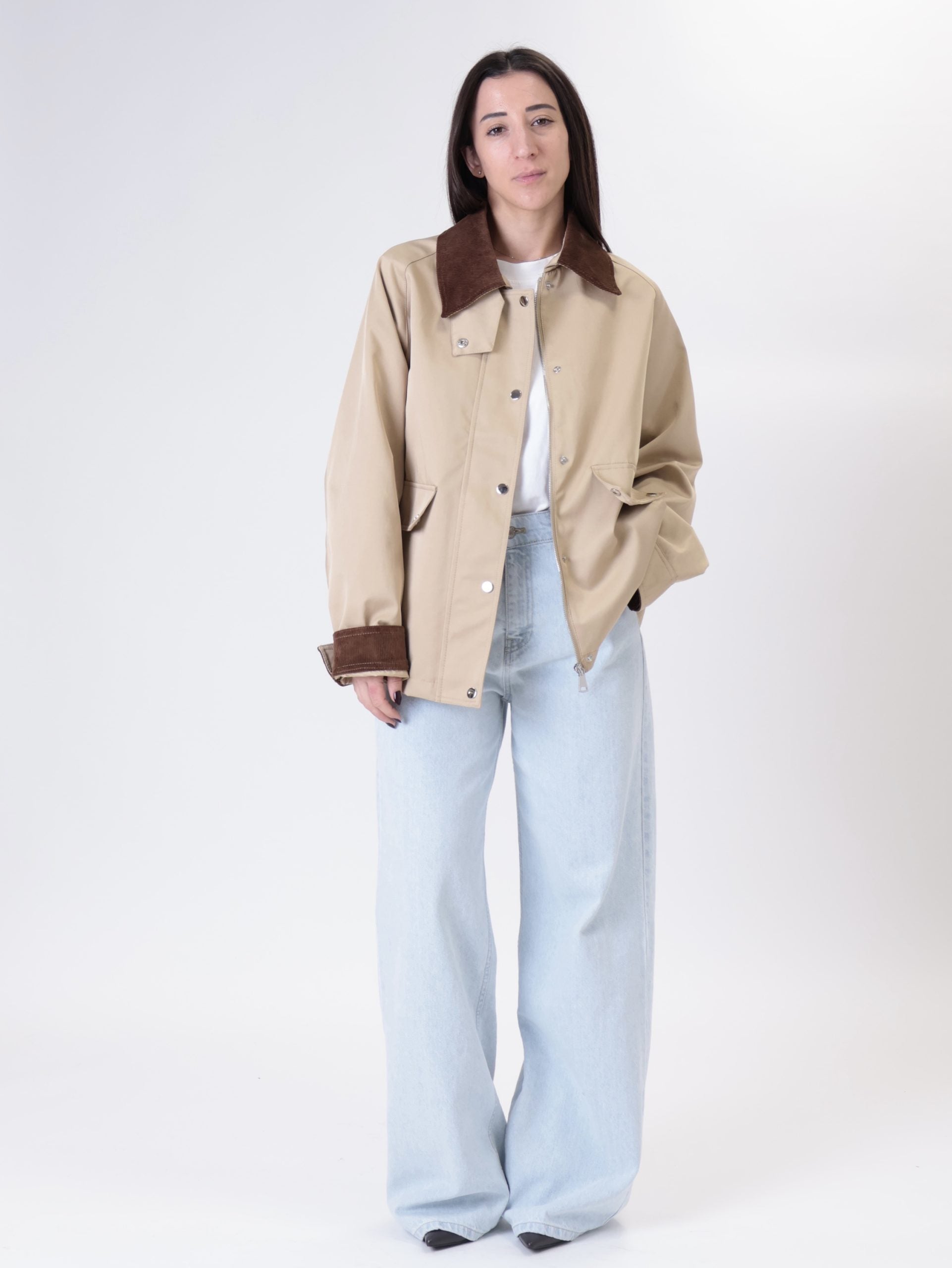Giacca cotone cammello