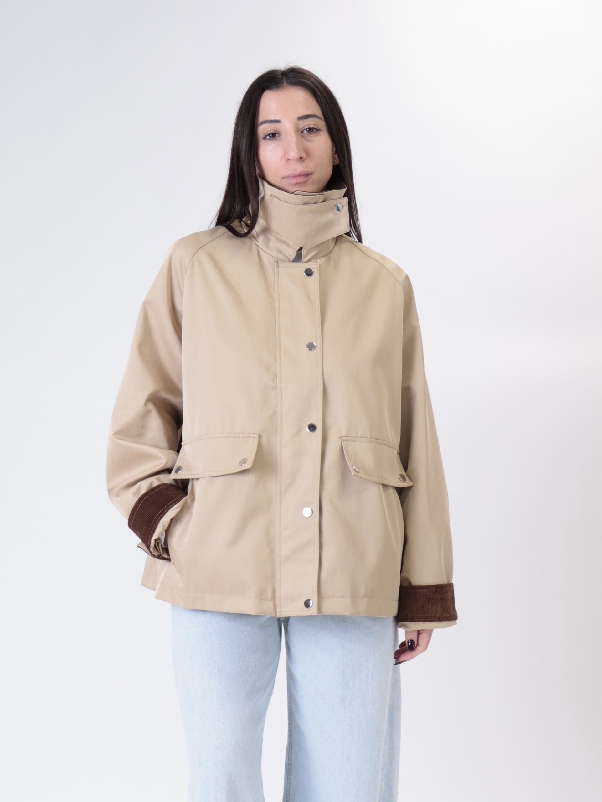 Giacca cotone cammello