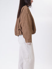 Bomber palloncino camoscio