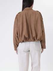 Bomber palloncino camoscio