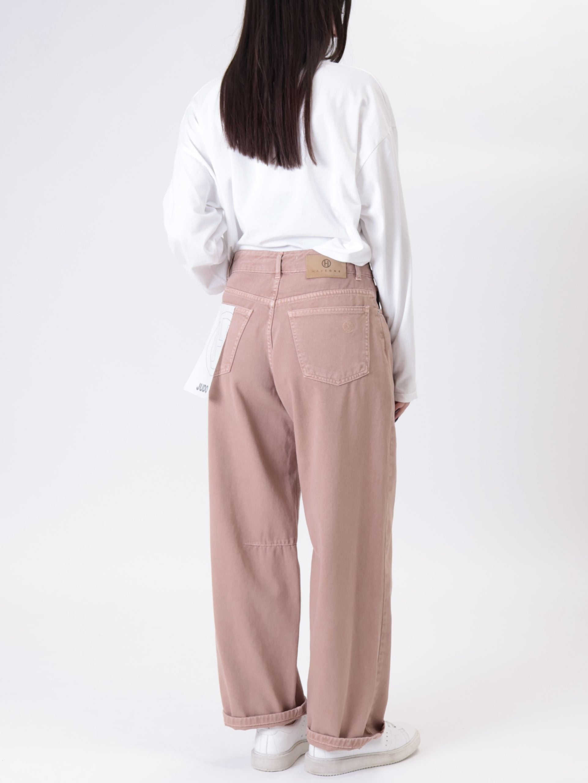 Antique rose judo jeans