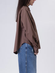 Camicia basic tabacco